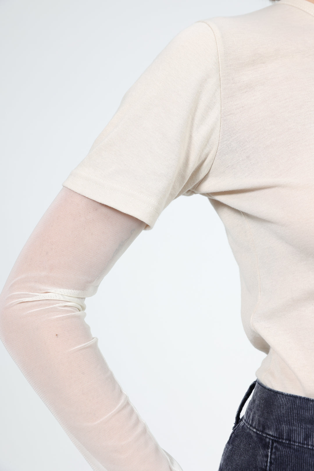 Attached Stone One-Shoulder Top