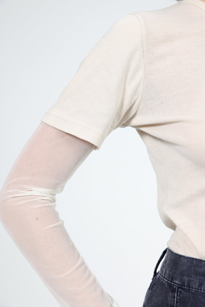 Attached Stone One-Shoulder Top