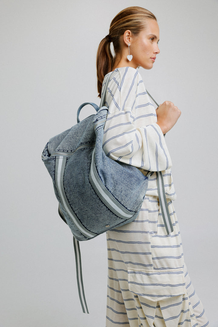 Denim Backpack