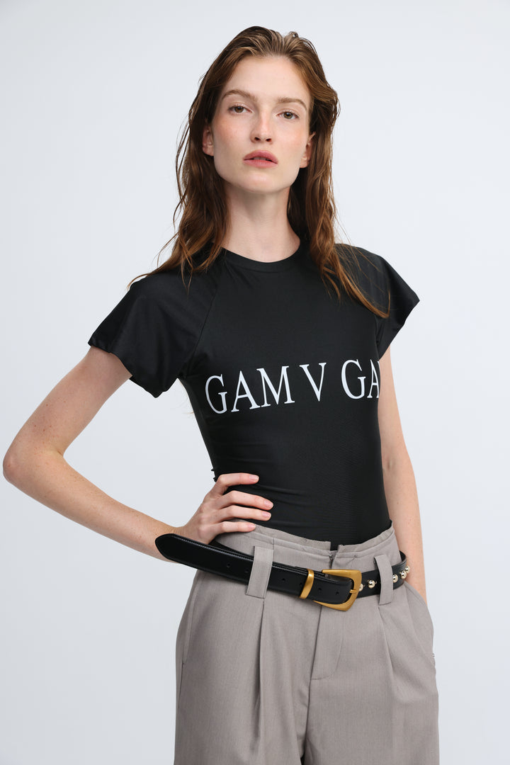 Gam V Gam Black Bodysuit