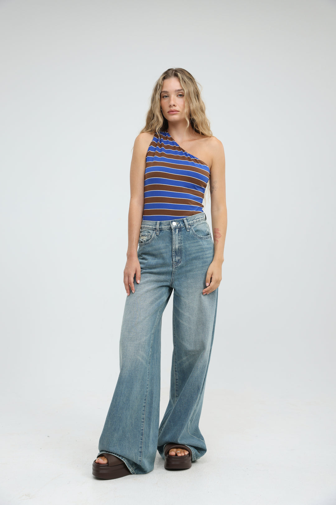 Moonkissed Blue Striped Bodysuit