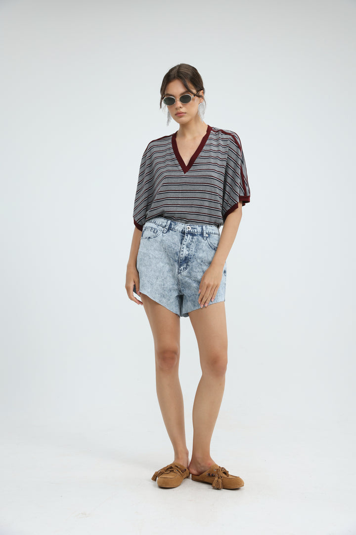 Proof Grey Striped T-Shirt