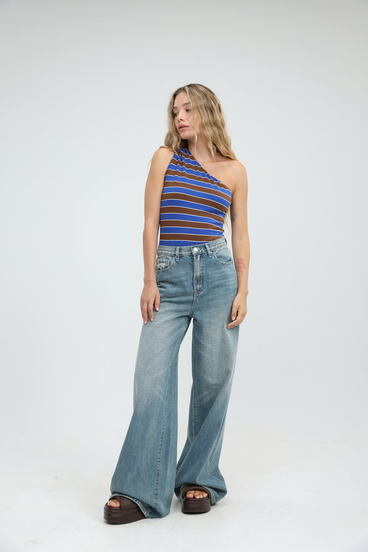 Moonkissed Blue Striped Bodysuit
