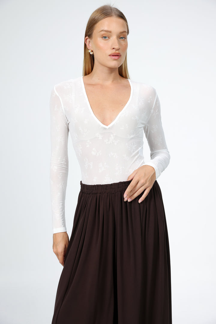 Lake Cream Lace Bodysuit