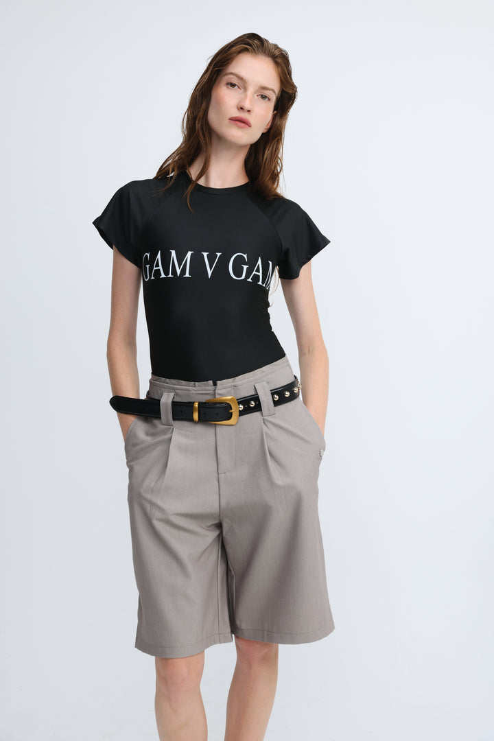 Gam V Gam Black Bodysuit