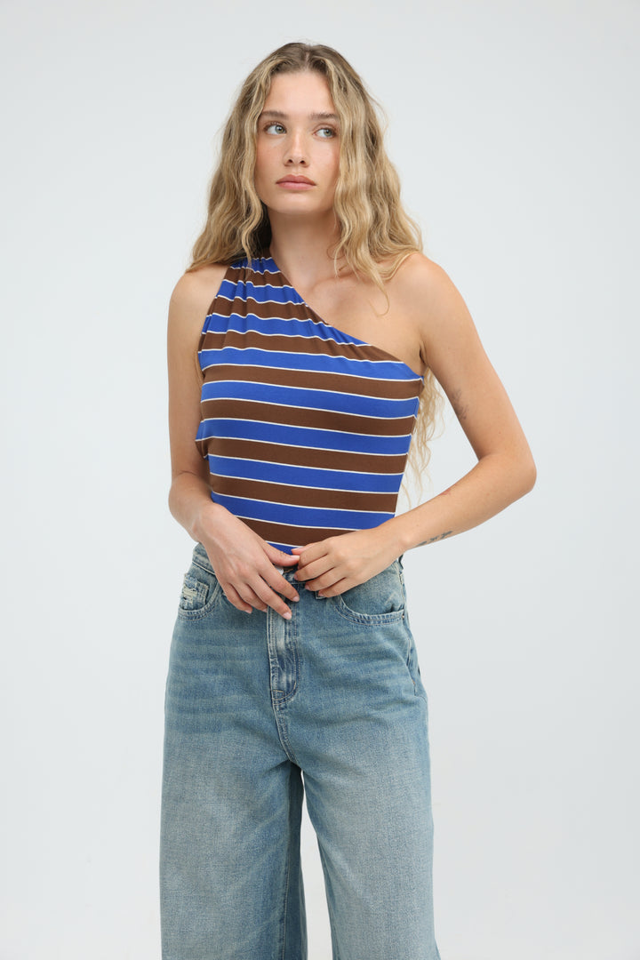 Moonkissed Blue Striped Bodysuit