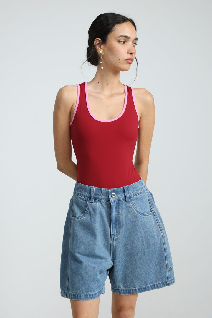 Guri Light Blue Denim Shorts