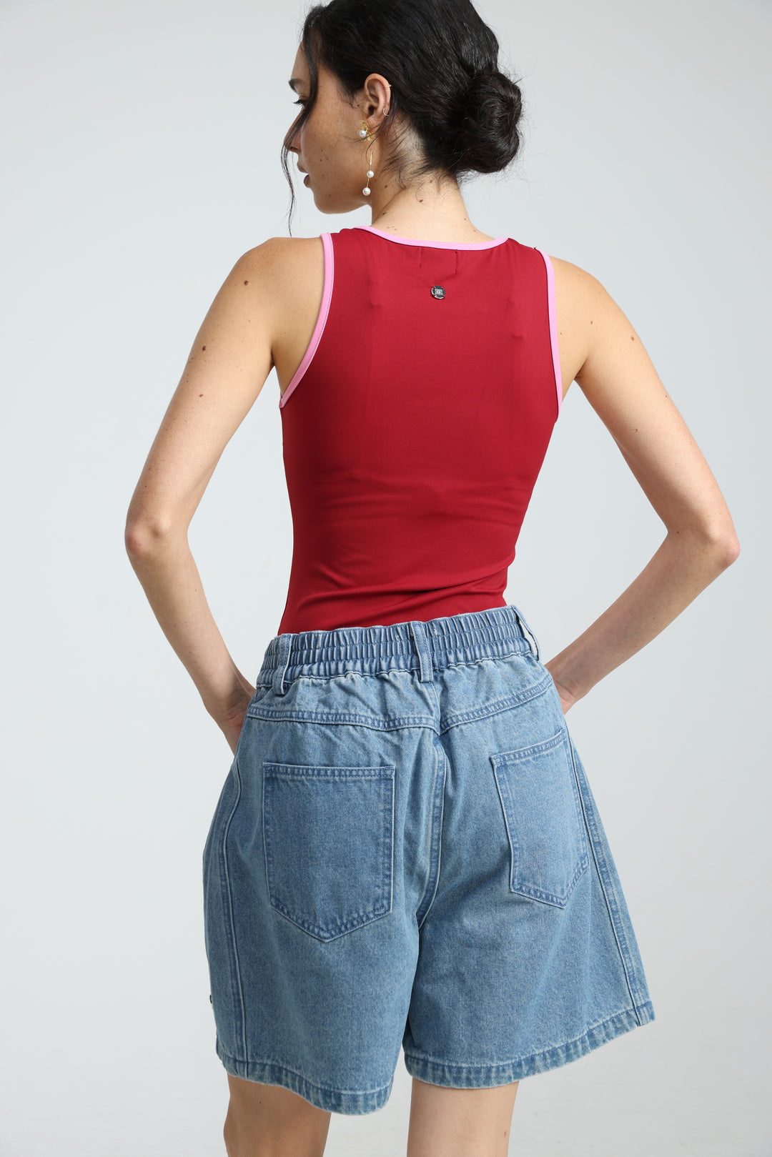 Guri Light Blue Denim Shorts