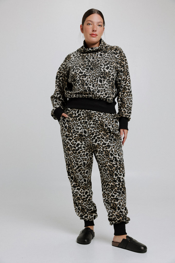 סווטשירט לנשים Hope Leopard Sweatshirt מידה גדולה