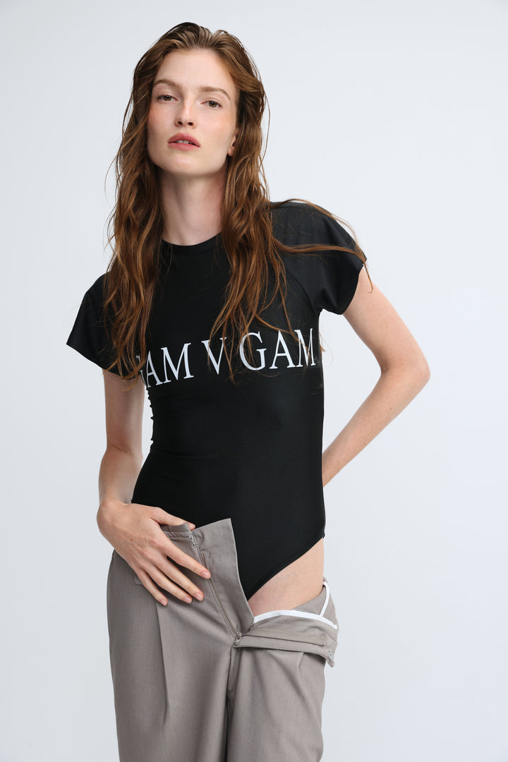 Gam V Gam Black Bodysuit