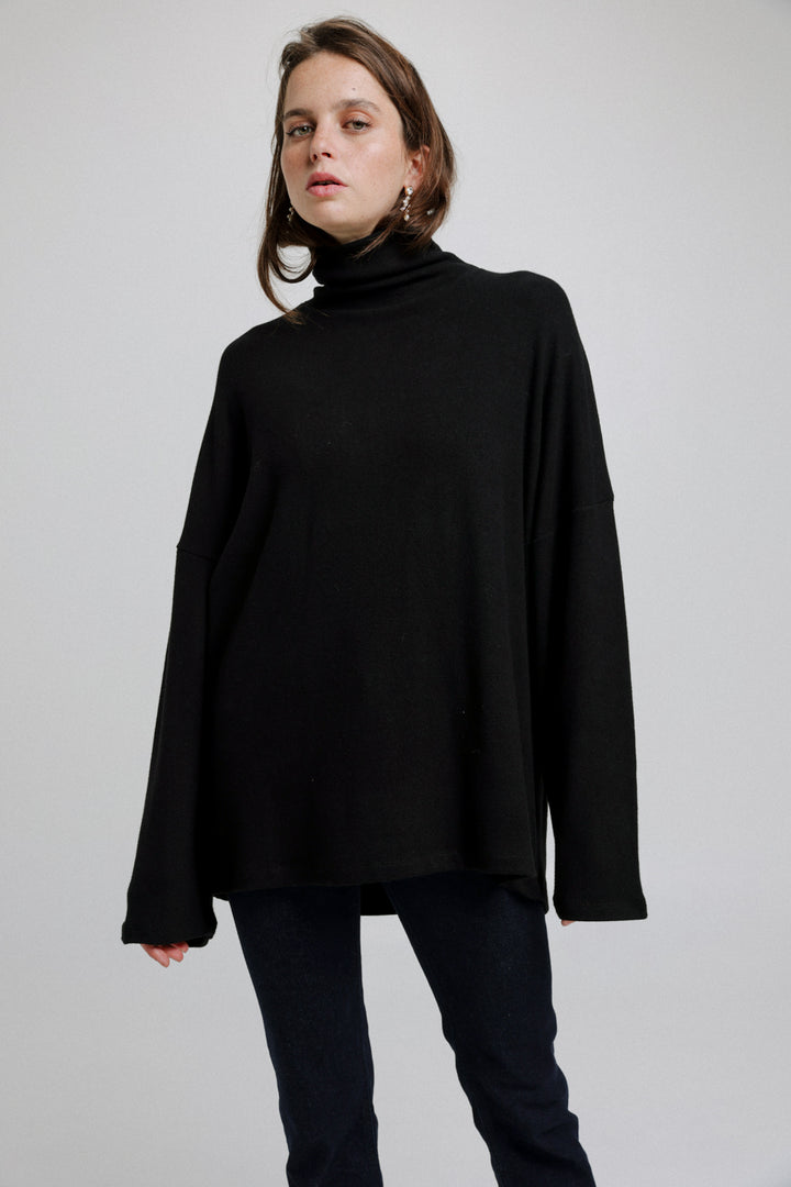 Wanted Black Oversized Jumper