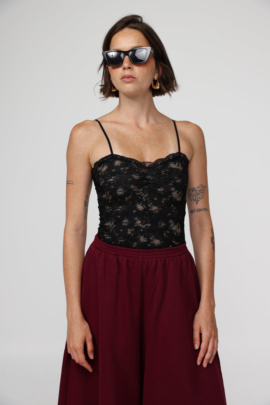 Latte Floral Top