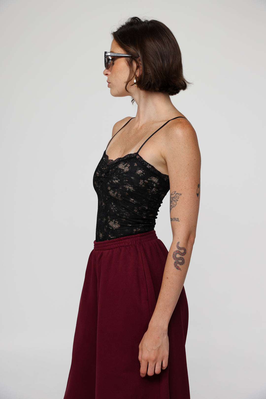 Latte Floral Top
