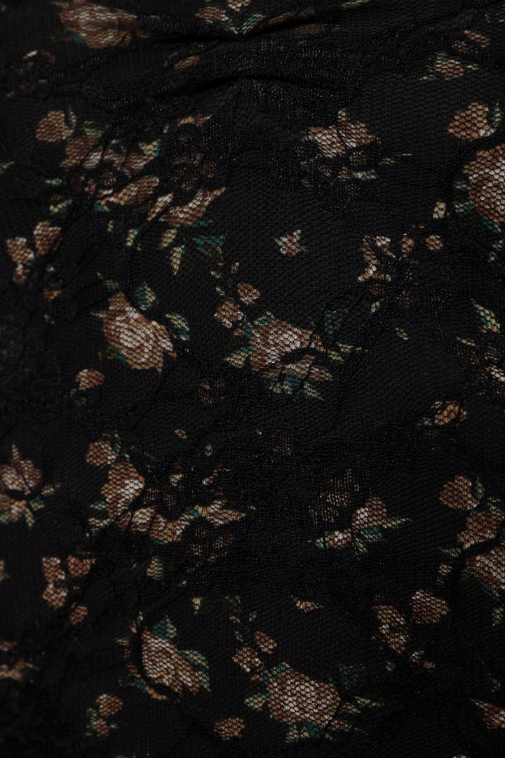 Latte Floral Top
