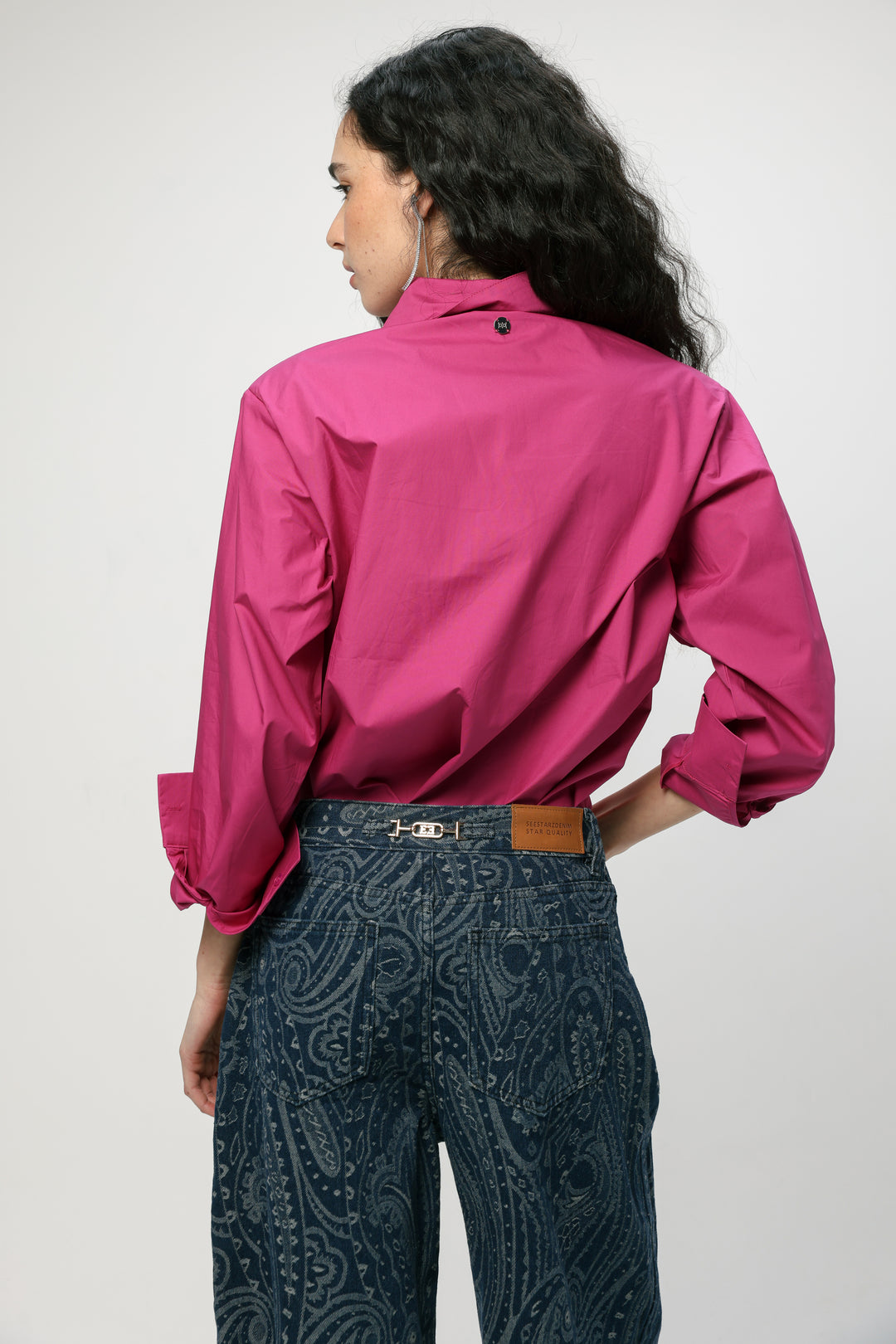 Accent Pocket Pink Buttoned Shirt