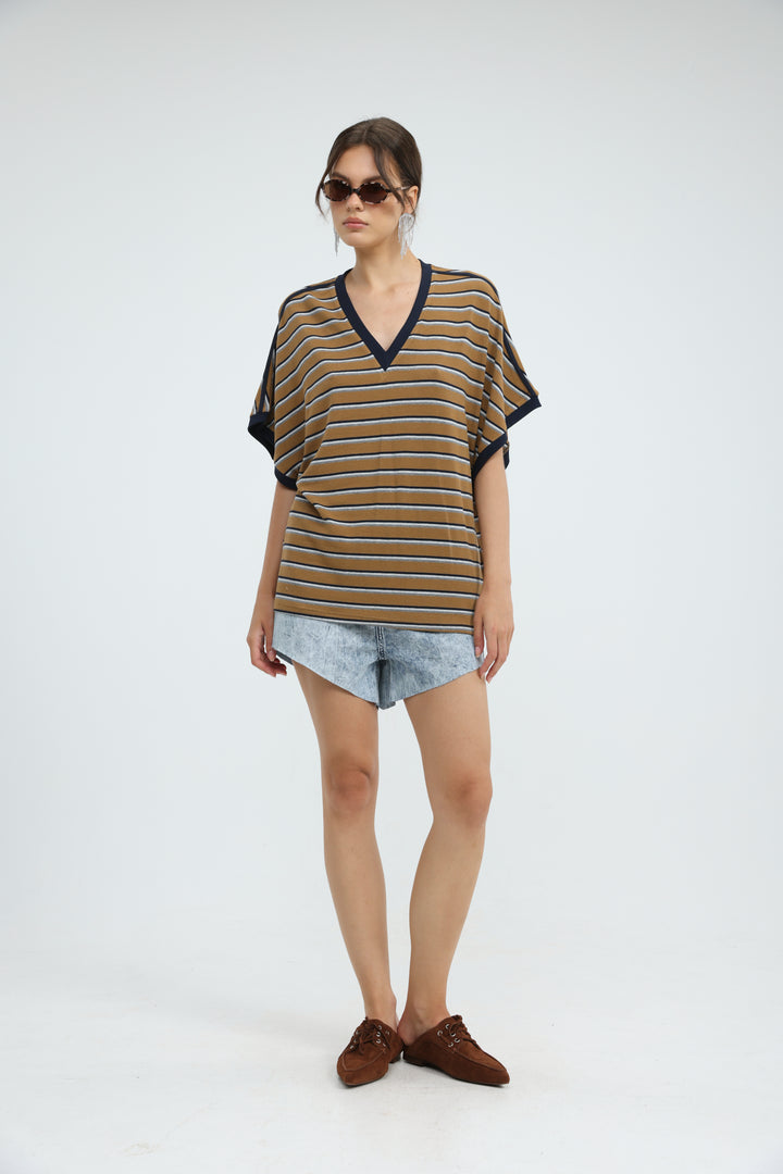 Proof Mustard Striped T-Shirt