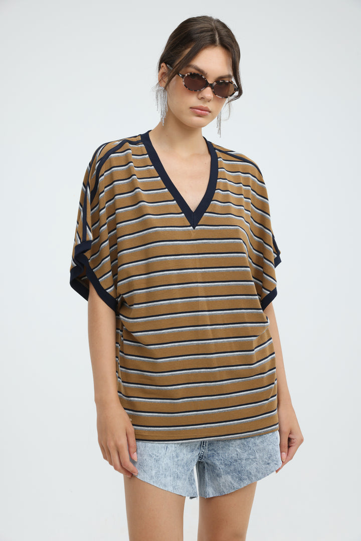 Proof Mustard Striped T-Shirt