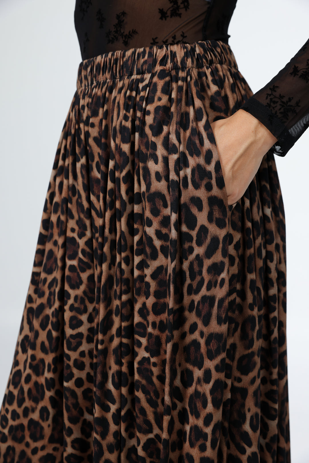 Wide Leopard Bottoms