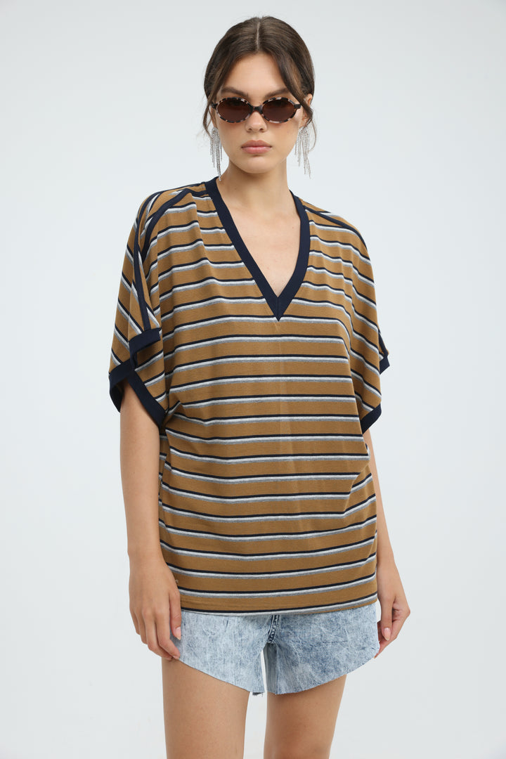 Proof Mustard Striped T-Shirt