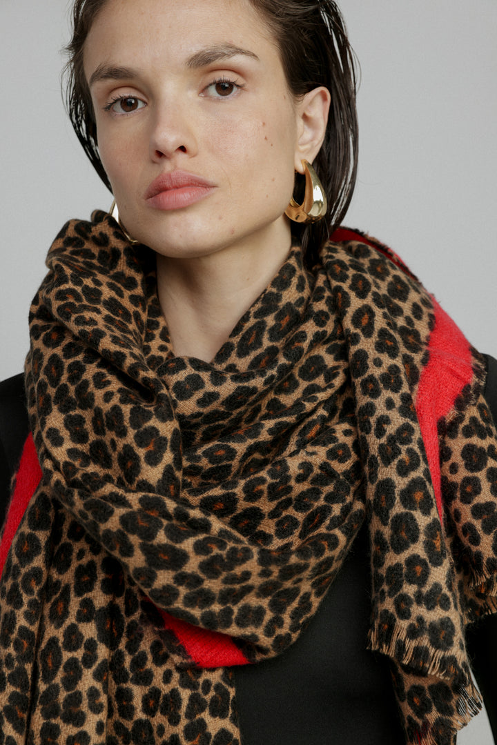 צעיף מנומר אלגנטי Leopard Scarf