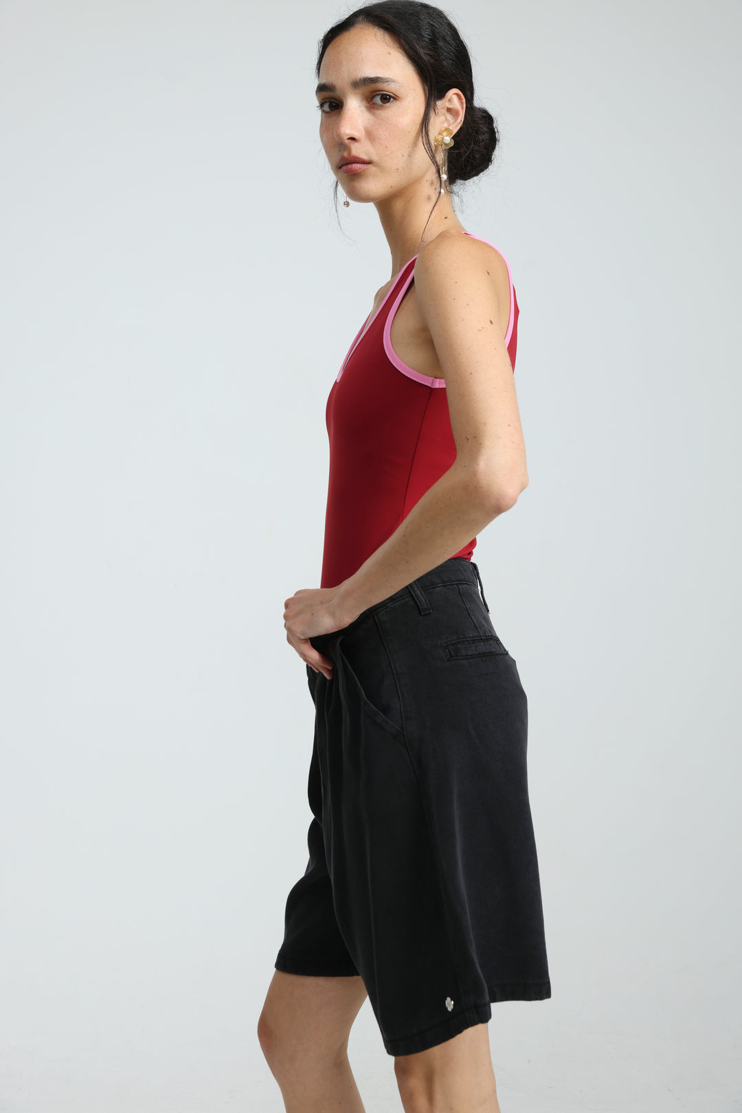 Redefine Black Denim Shorts