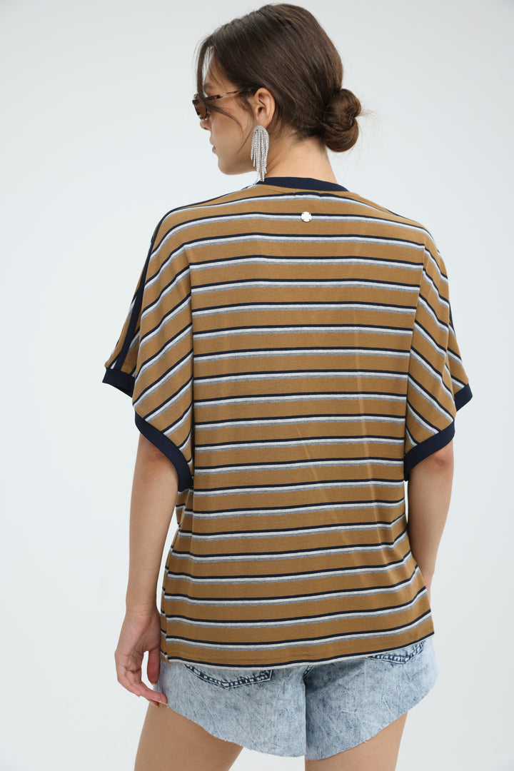 Proof Mustard Striped T-Shirt