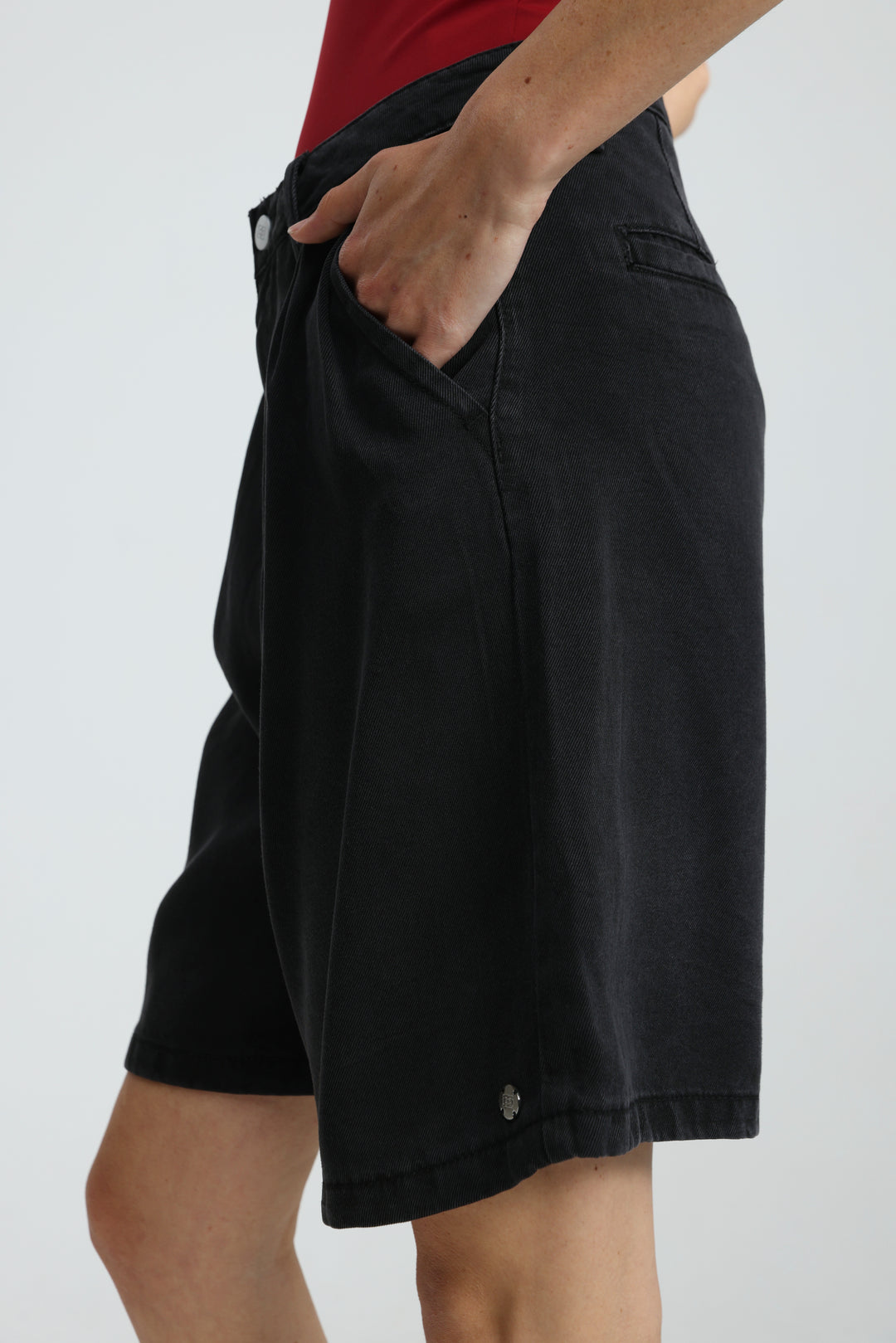 Redefine Black Denim Shorts