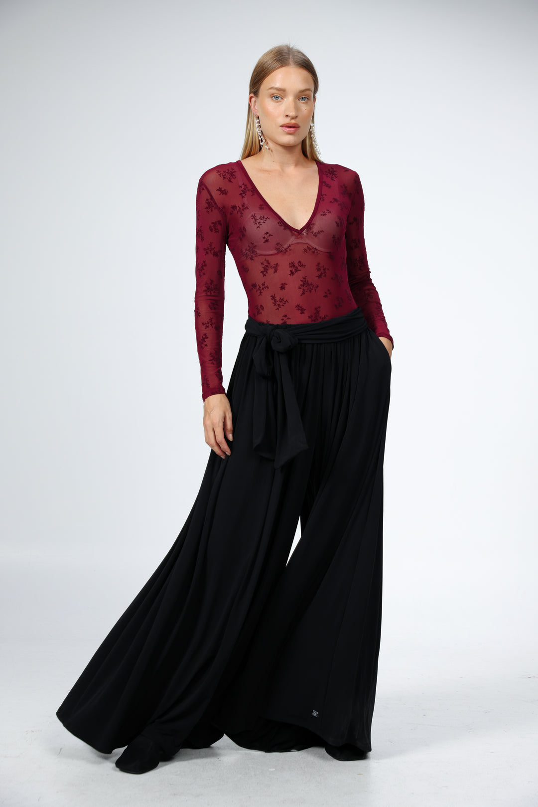 Lake Wine Lace Bodysuit
