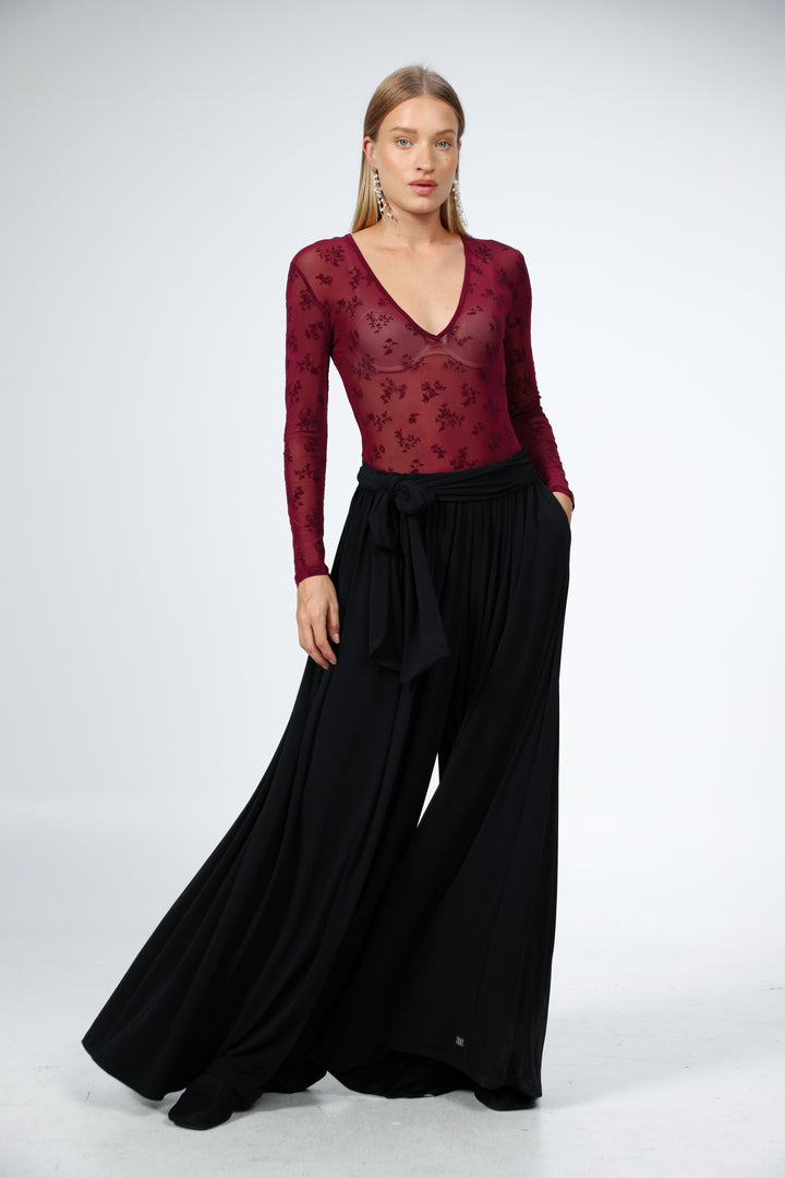 Lake Wine Lace Bodysuit
