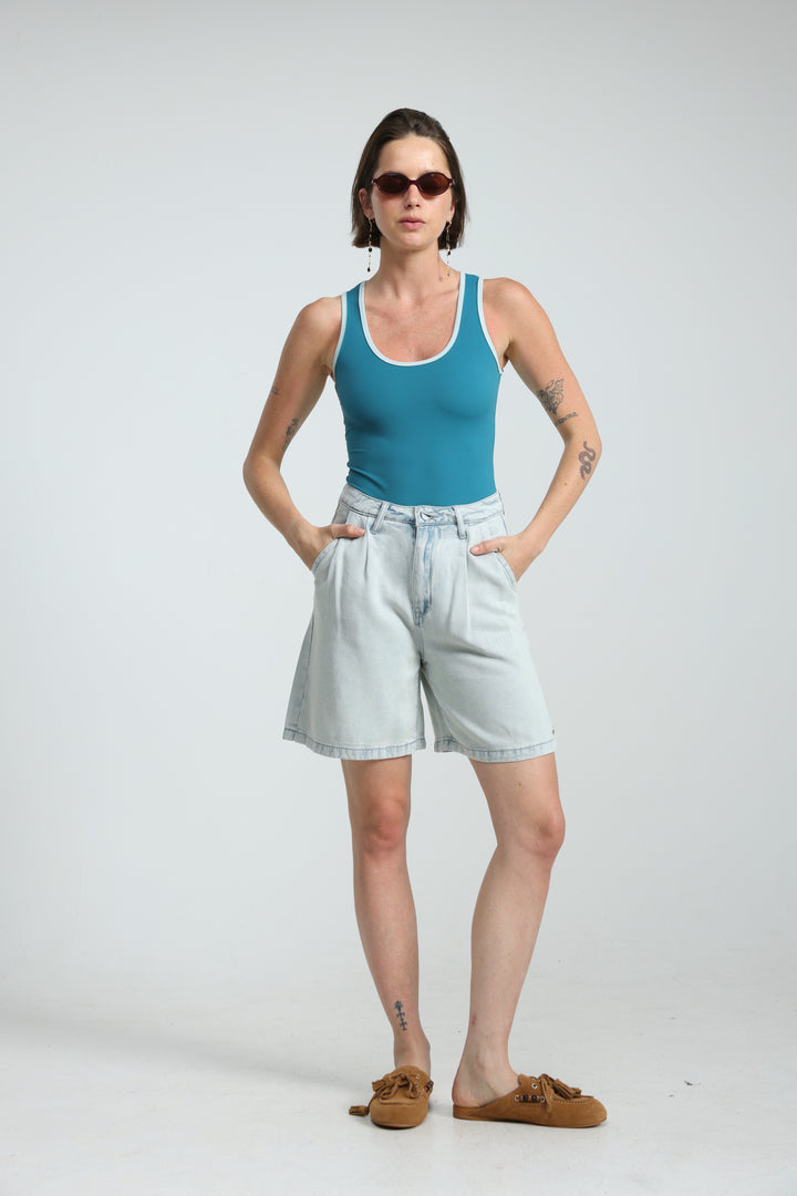 Redefine Light Blue Denim Shorts