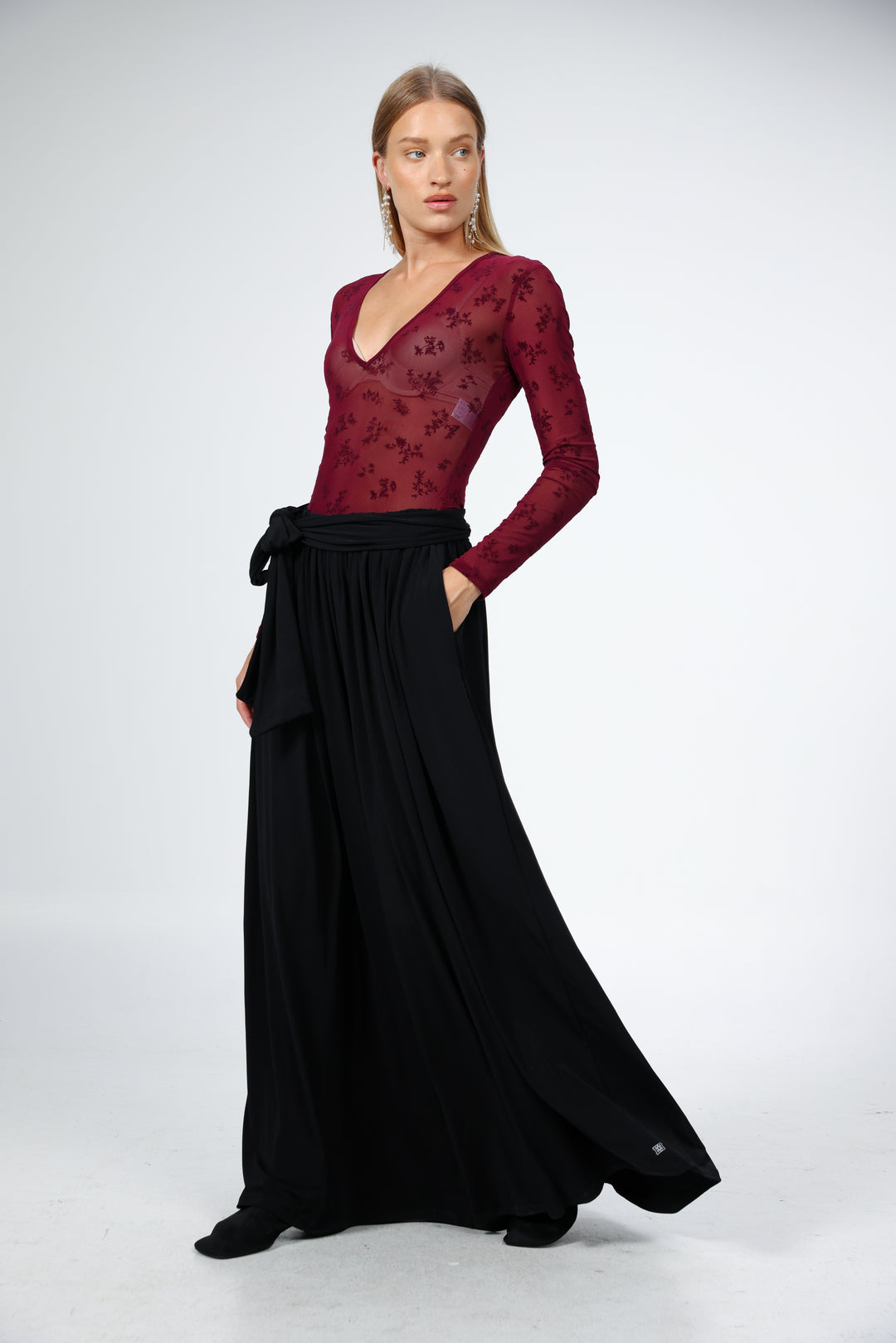 Lake Wine Lace Bodysuit