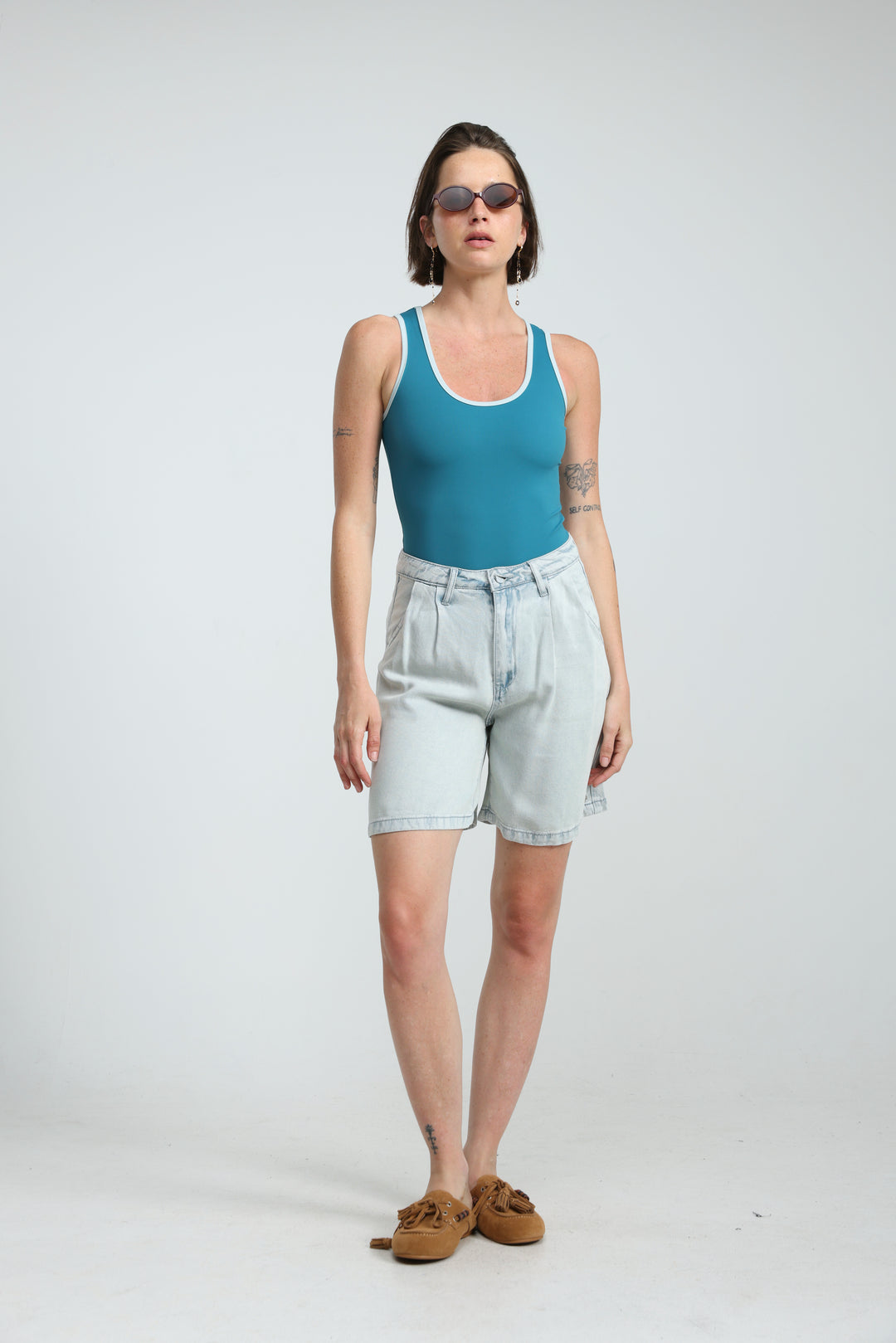 Redefine Light Blue Denim Shorts
