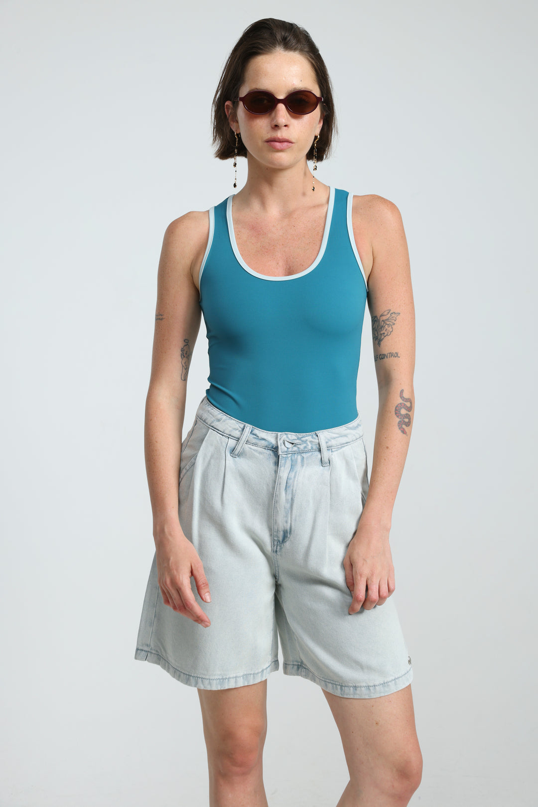 Redefine Light Blue Denim Shorts