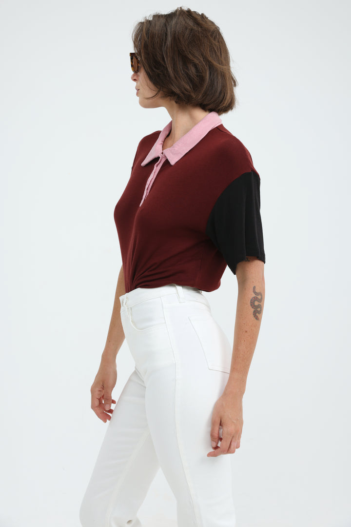 Friend Wine Polo T-Shirt