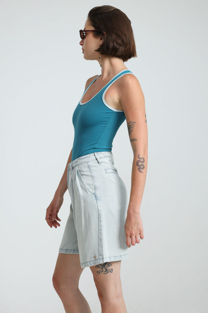 Redefine Light Blue Denim Shorts