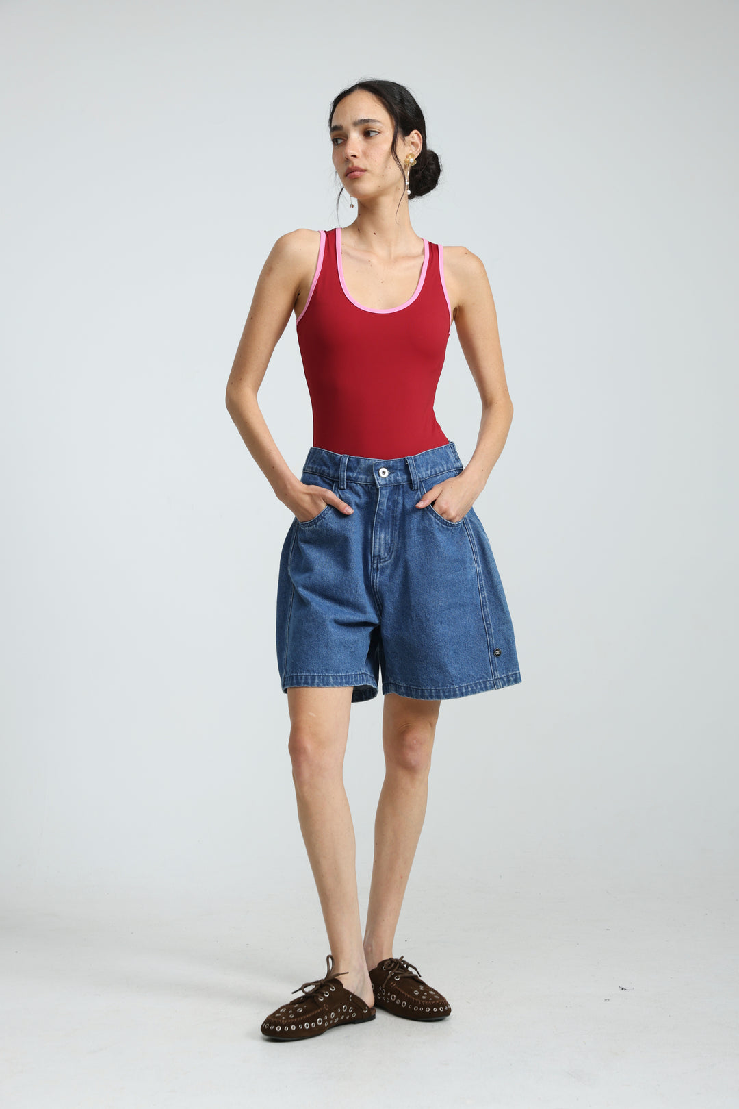 Guri Blue Denim Shorts