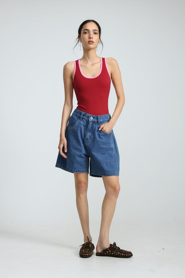 Guri Blue Denim Shorts