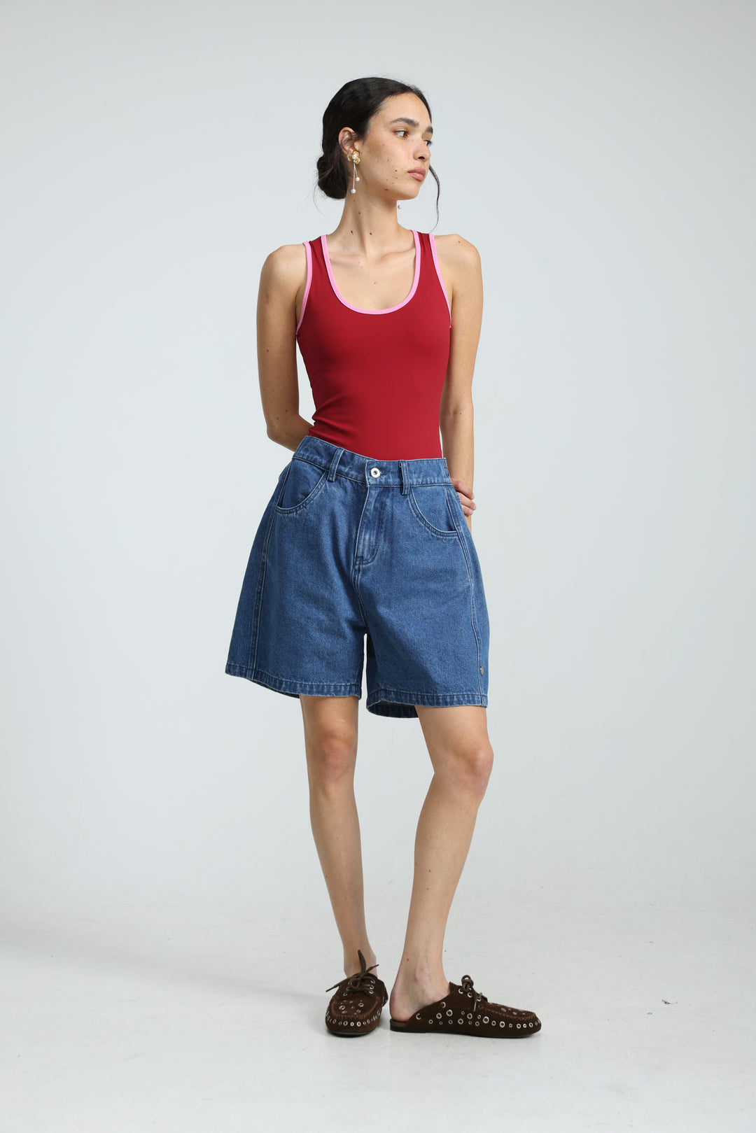 Guri Blue Denim Shorts