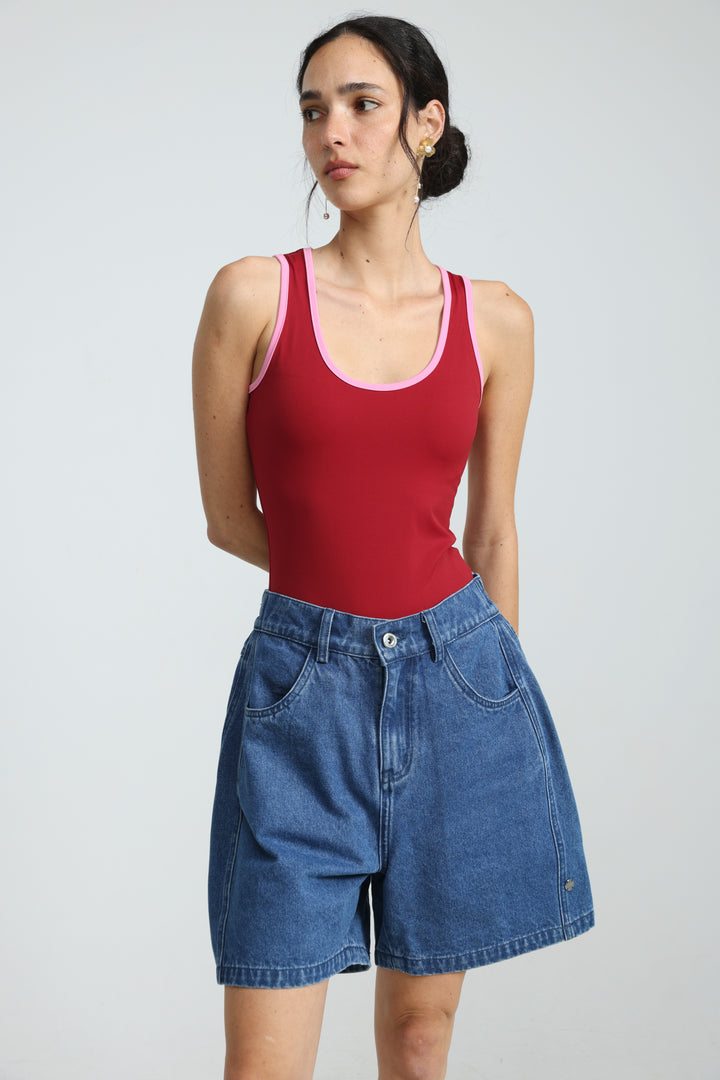 Guri Blue Denim Shorts