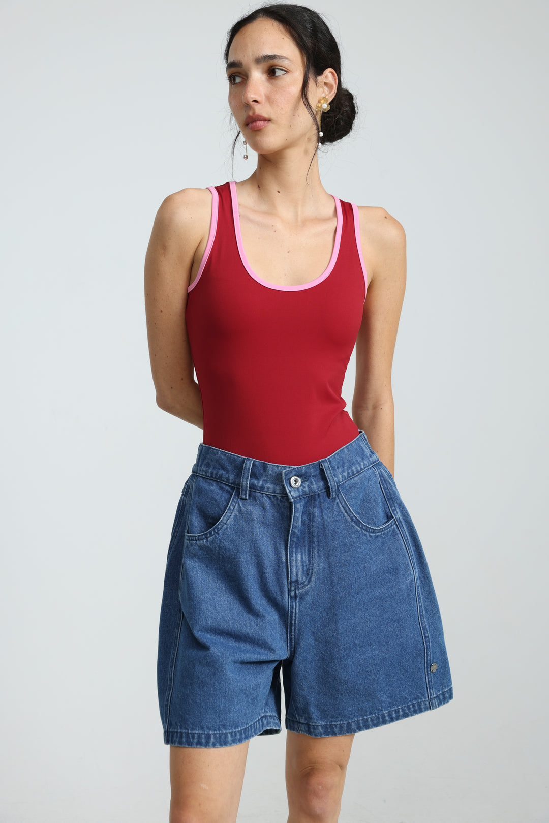 Guri Blue Denim Shorts