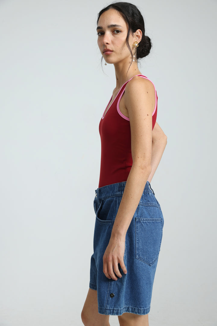 Guri Blue Denim Shorts