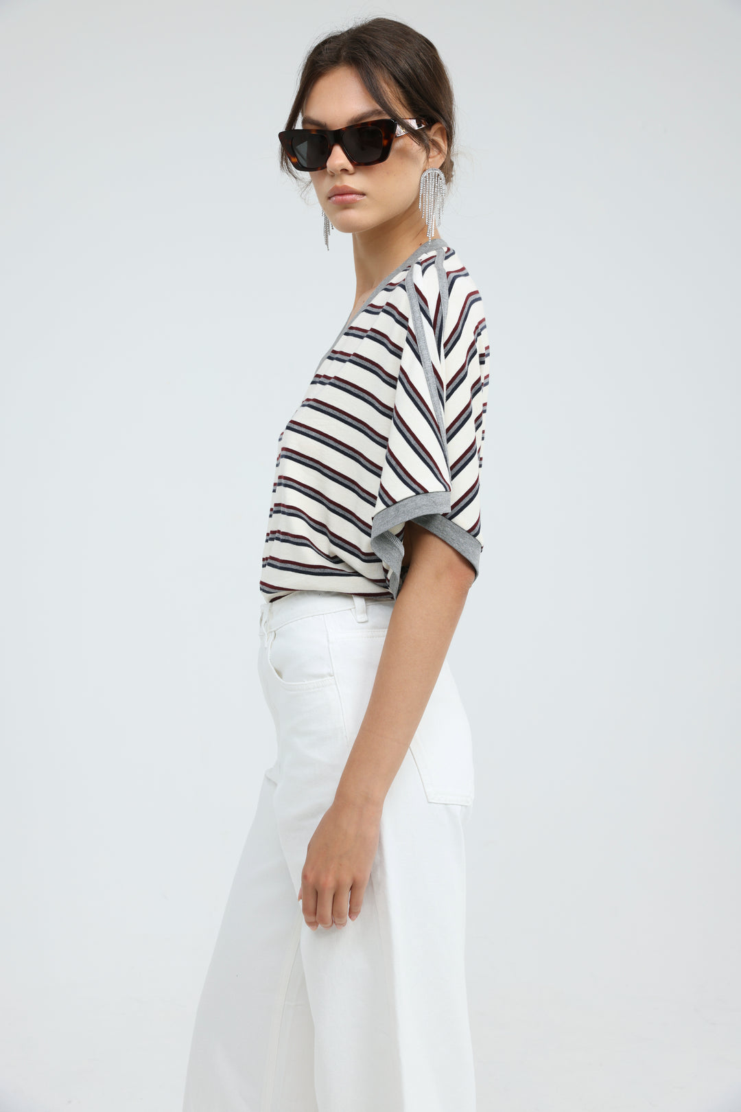 Proof Cream Striped T-Shirt