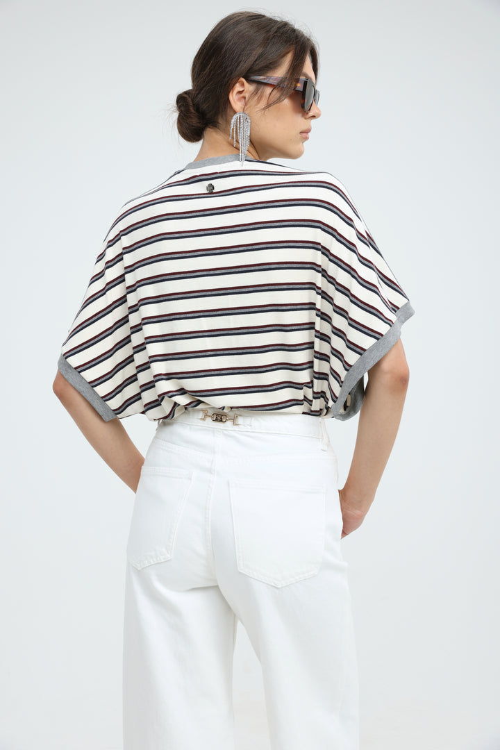 Proof Cream Striped T-Shirt