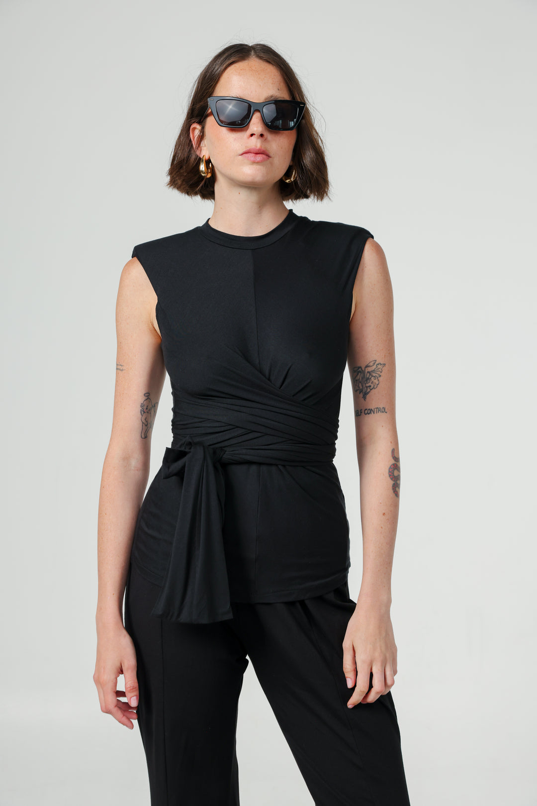 Doughnut Black Padded Tank