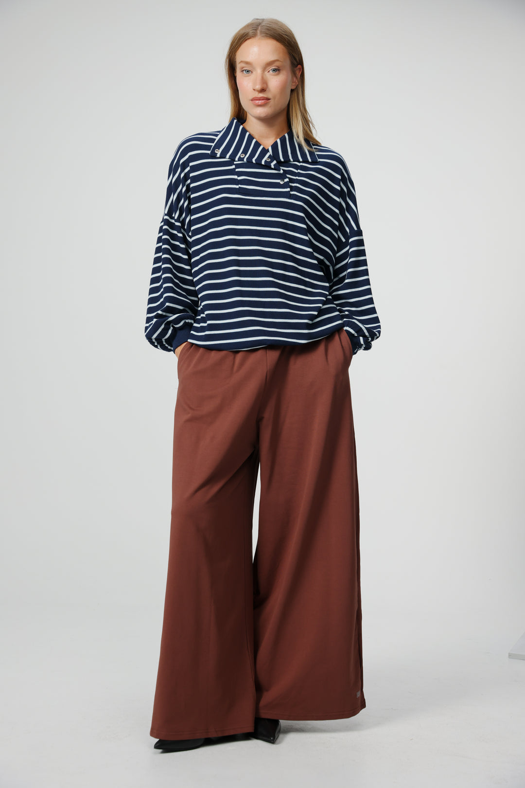 Amazed Blue Striped Polo