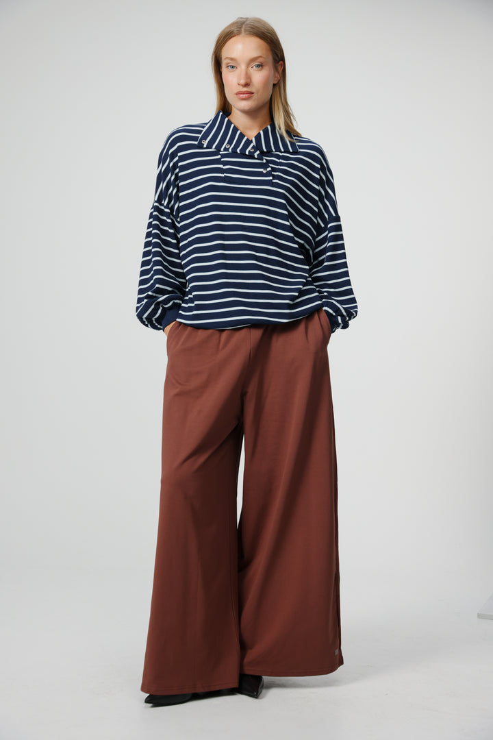 Amazed Blue Striped Polo