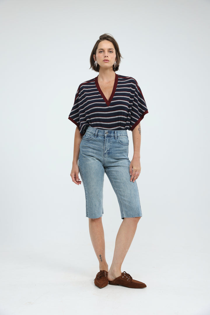 Proof Navy Striped T-Shirt