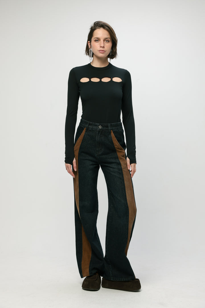 Serene Black Bodysuit