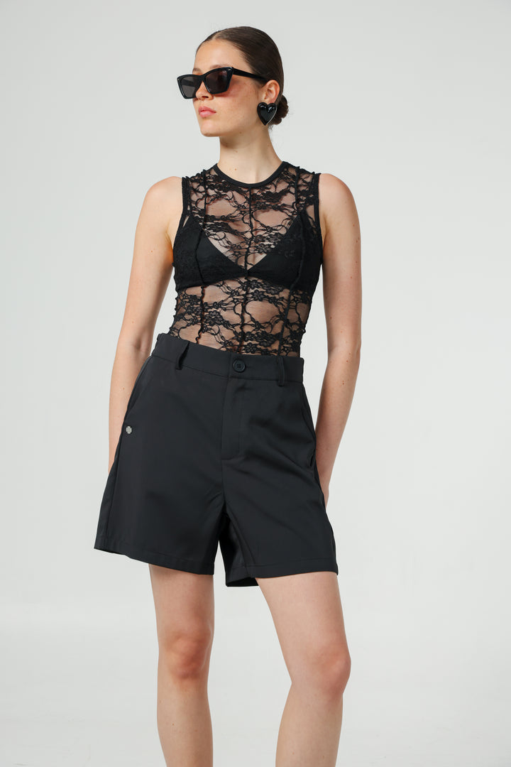 Aria Black Shorts