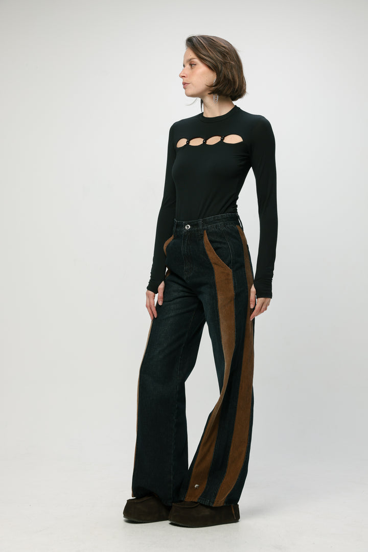 Serene Black Bodysuit